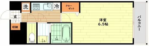 プレサンス梅田北ディア【5階】の間取り