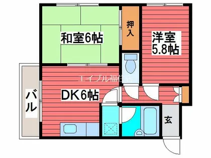 メゾン22【4階】の間取り