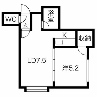 アンファン47【202号室】の間取り