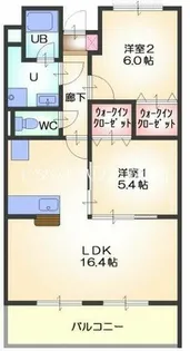 ラフィーネ富山【3階】の間取り