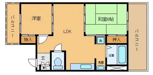 エクセルさつき【3階】の間取り