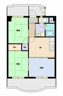 豊西マンション【102号室】の間取り