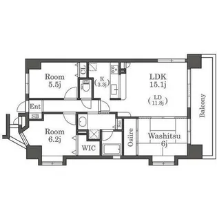 アーバンパレスアクス大濠405【4階】の間取り