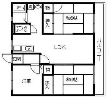 ソレイユA【205号室】の間取り