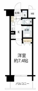 レジュールアッシュ梅田イースト【12階】の間取り