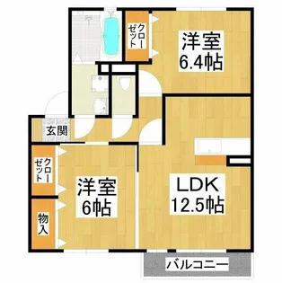 サンセールS【2階】の間取り