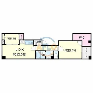パトリ御池【2階】の間取り