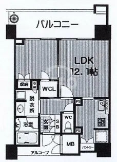 なんばグランドマスターズタワー【3階】の間取り