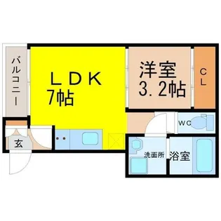 セリシール【3階】の間取り