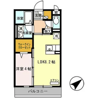 ラ・メゾン・ドゥ・サチ【1階】の間取り