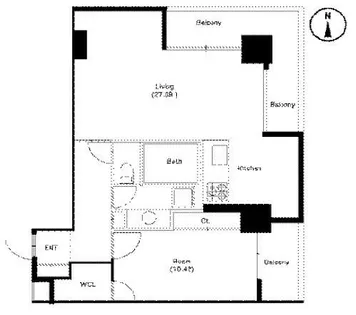oz alloggio【7階】の間取り