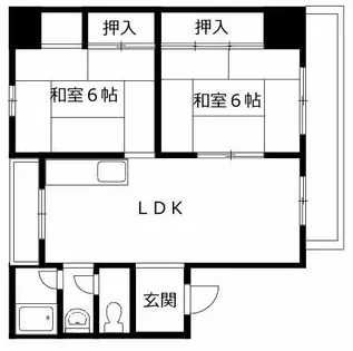 ヴィラアサダ【1階】の間取り