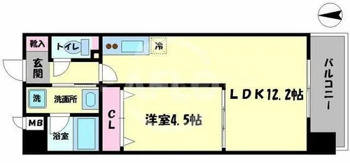 リーゾエパーネ【3階】の間取り