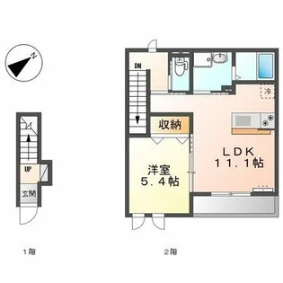 ジュビリー【202号室】の間取り