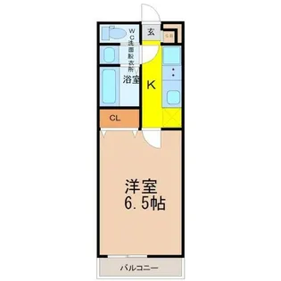 パインテール千成【1階】の間取り