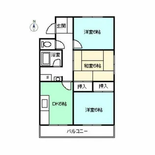 エターナルドエル錦【3-A号室】の間取り