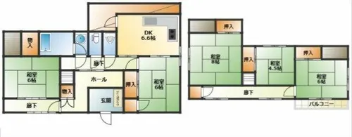 和歌山県和歌山市内原【一戸建】の間取り