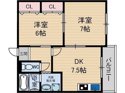 リブレ三光5【1階】の間取り