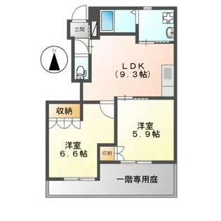 トゥルースライト【1階】の間取り