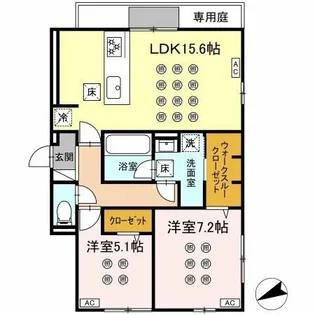 イゾラ【1階】の間取り