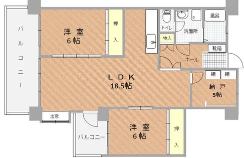 アンピールメゾン黒門【903号室】の間取り