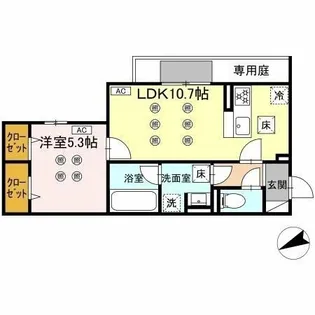 イゾラ【1階】の間取り