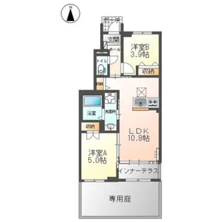 Le・vipia【1階】の間取り