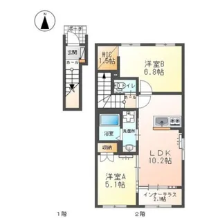 Le・vipia【2階】の間取り