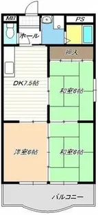 宝勝ハイツ【0301号室】の間取り