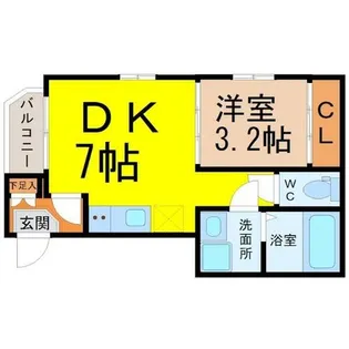 セリシール【3階】の間取り