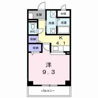 サンパティーク【1階】の間取り