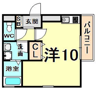 アミティハイツ A棟【2階】の間取り