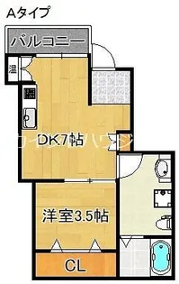 セントラルTAMADE88【3階】の間取り