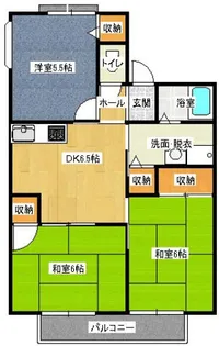 リヴェルテⅡ【202号室】の間取り
