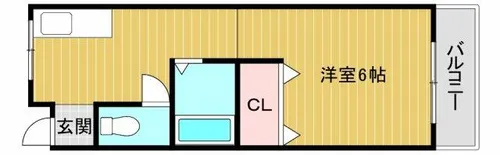 メゾンカーサ【202号室】の間取り