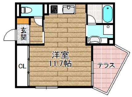 SERENO【105号室】の間取り