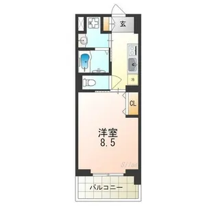 フィオレ・レジデンス出島海岸通【3階】の間取り