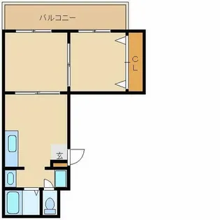 エスポワール東難波【4階】の間取り