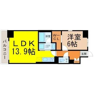 スプリームヒルズ鶴舞【9階】の間取り