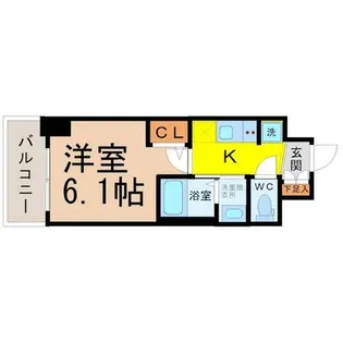 エステムコート名古屋新栄IIIグローリィ【13階】の間取り