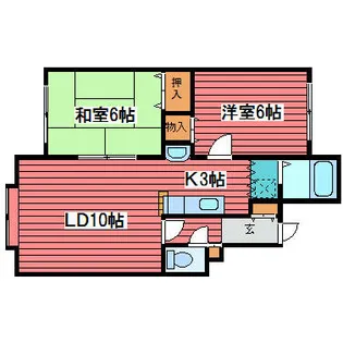 橋場ハイツ【202号室】の間取り