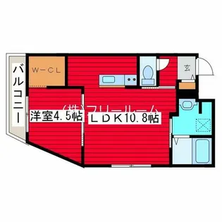 ラヴェーラ福住【4階】の間取り