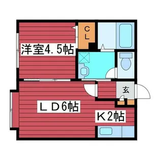 コート月寒【3階】の間取り