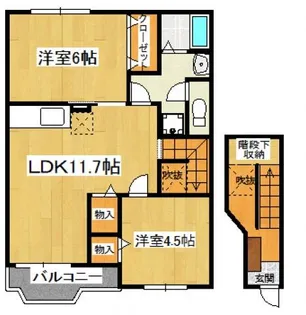 ピァ・ヴェルドミールⅠ【202号室】の間取り