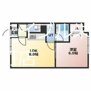 マンション大雪【8号室】の間取り