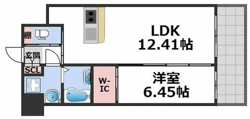 プレジオ帝塚山【3階】の間取り