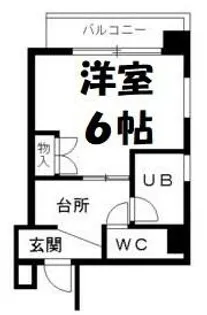 スクエア橘【5階】の間取り