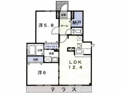 アルキテット【101号室】の間取り