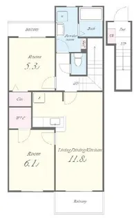 グランシャリオ【2階】の間取り