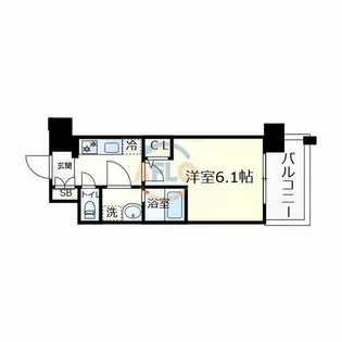 エスリードザ・レーヴ大阪【10階】の間取り